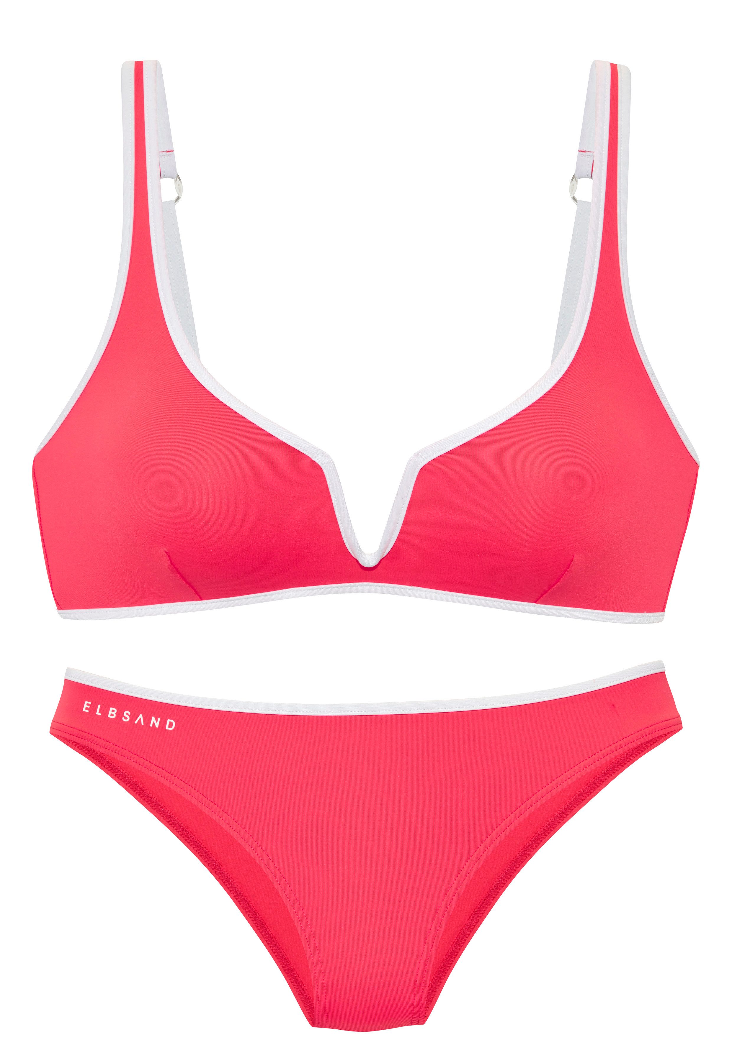 Elbsand Triangel-Bikini mit farblich abgesetztem Piping. € 69,99
