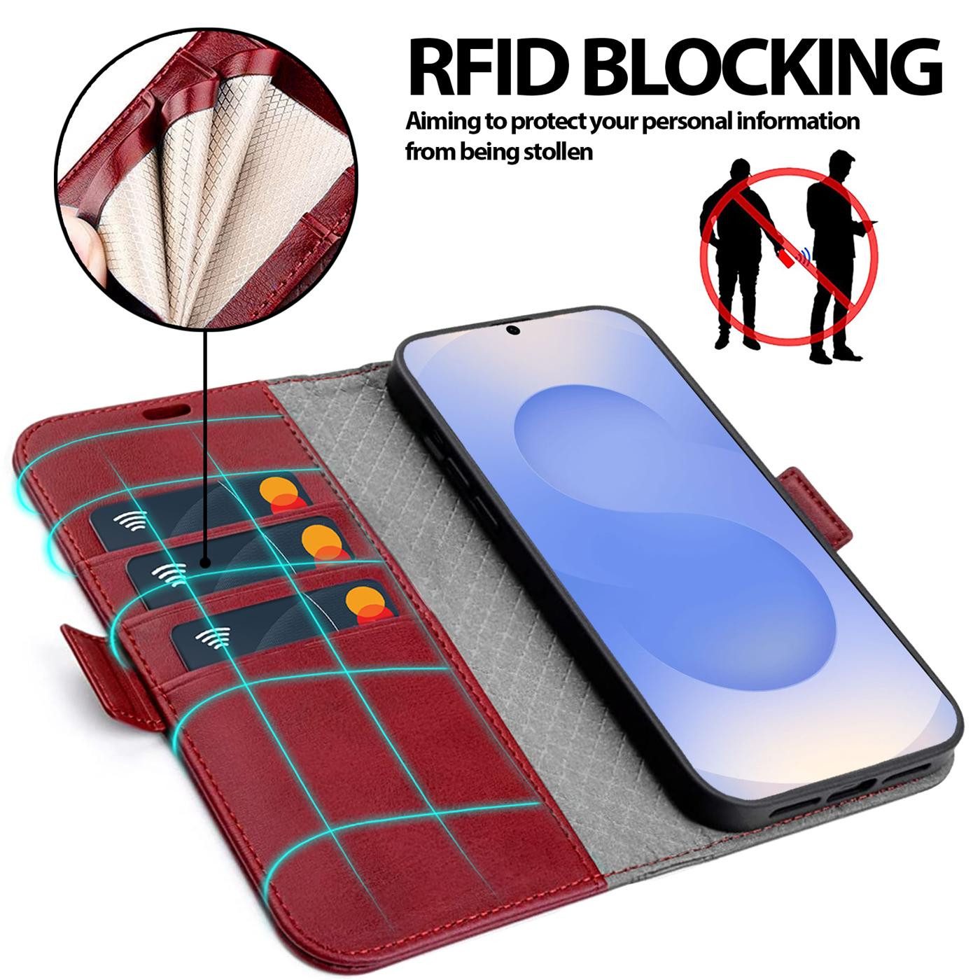 CoolGadget Handyhülle Book Case Elegance Tasche für Samsung Galaxy S26+ 6,7 Zoll, Hülle Magnet Klapphülle Flip Case für Samsung S26 Plus Schutzhülle – Bild 4 von 5