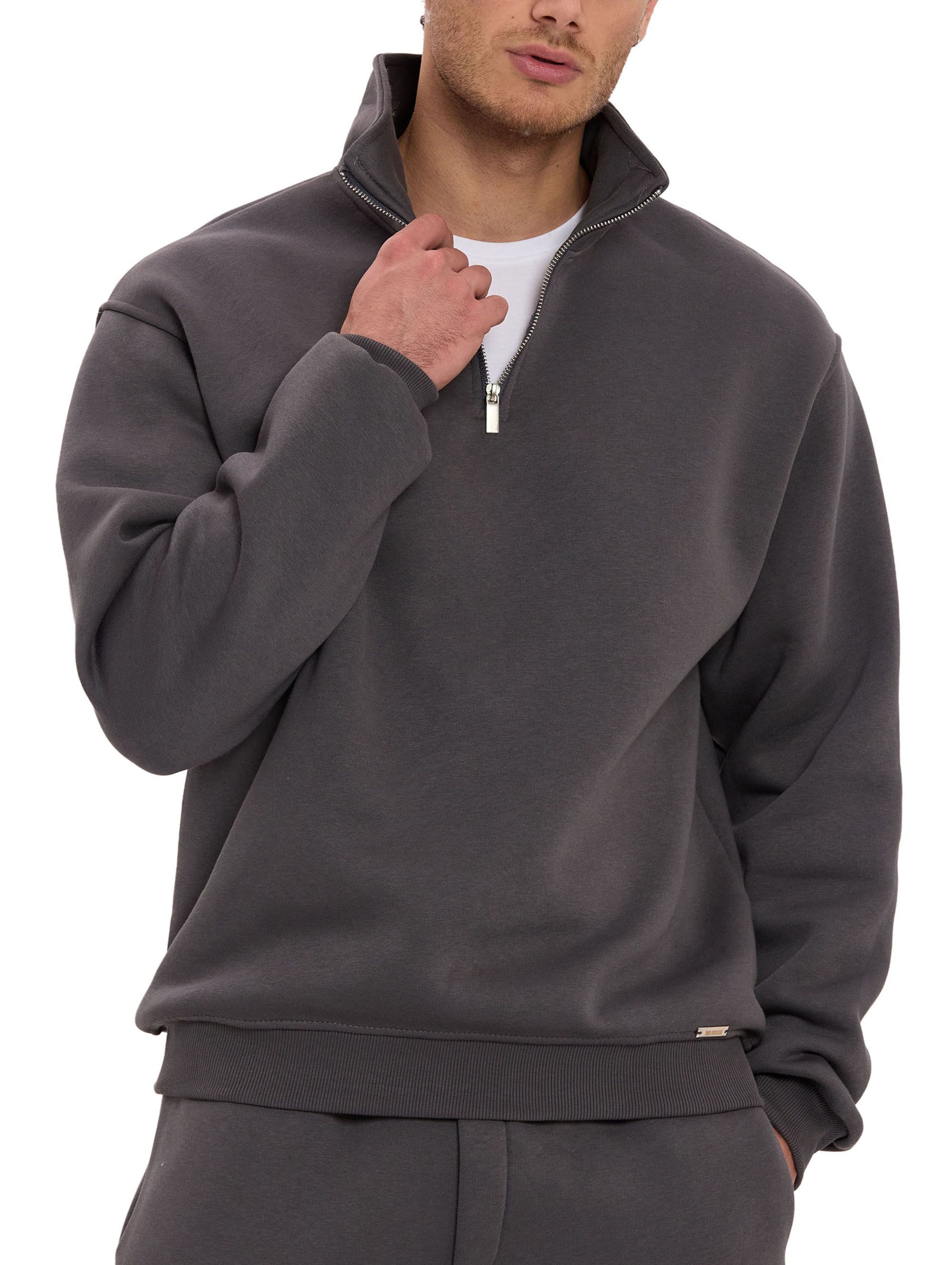 RedBridge Jogginganzug mit Stehkragen und Half Zip Pflegeleichte Loungewear (Set, 2-tlg) – Bild 3 von 5