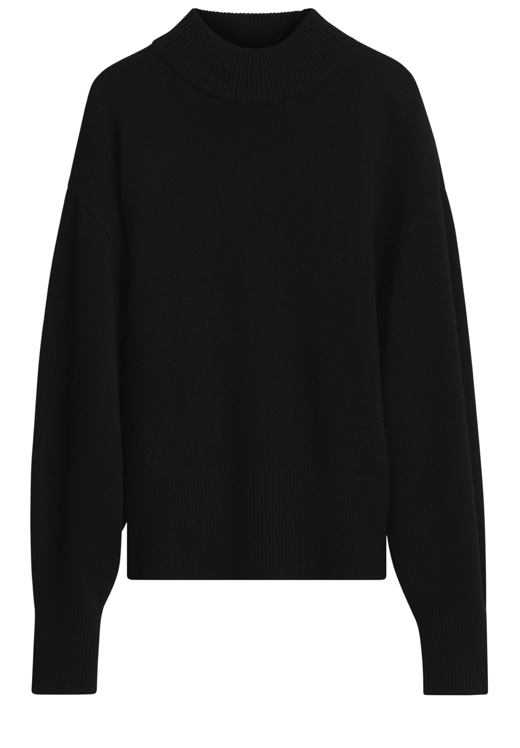HUGO Strickpullover Sorellenio mit Stehkragen (1-tlg)