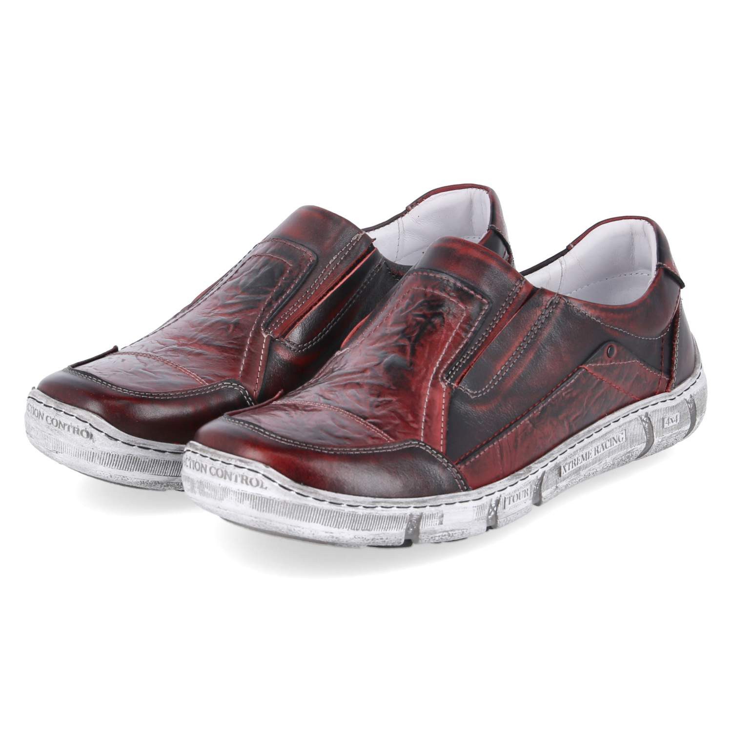 KRISBUT Krisbut 5828-1 Herren Glattleder rot Slipper günstig online kaufen