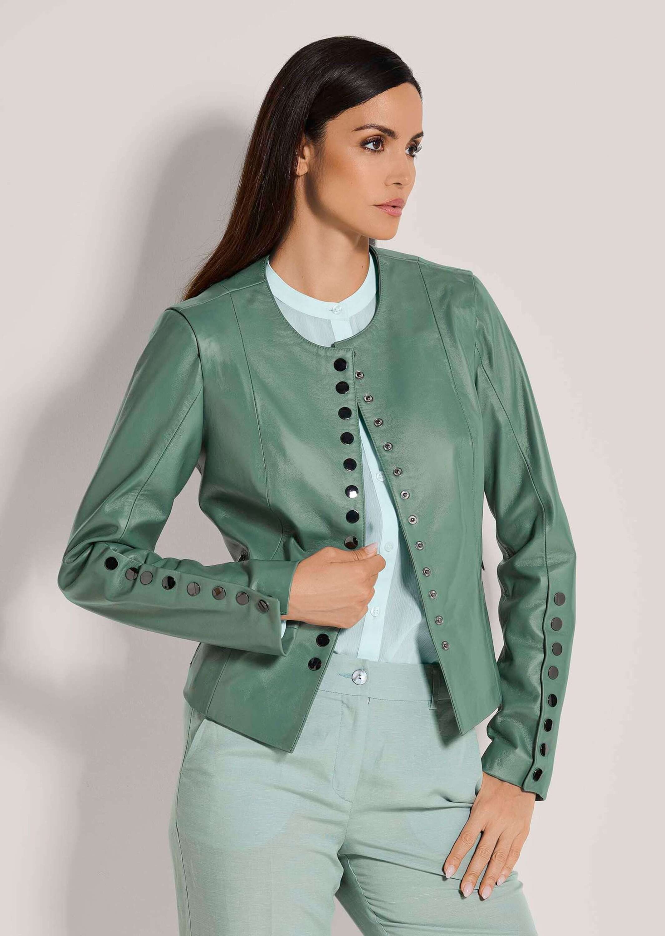 Lederjacke Kurze Lederjacke aus Lammnappa