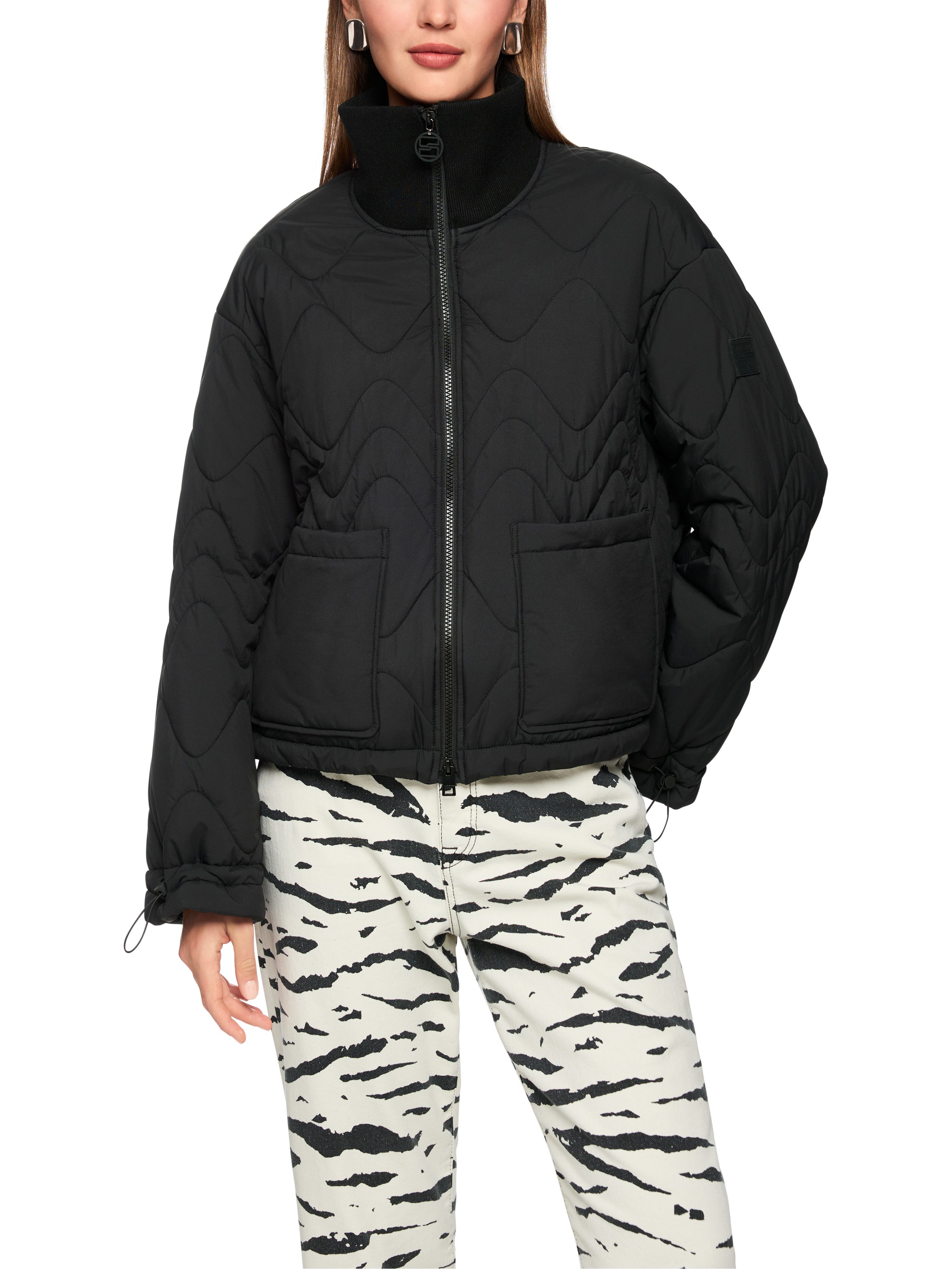 Marc Cain Steppjacke Tiger Mania Premium Damenmode mit hohem Stehkragen, mo günstig online kaufen