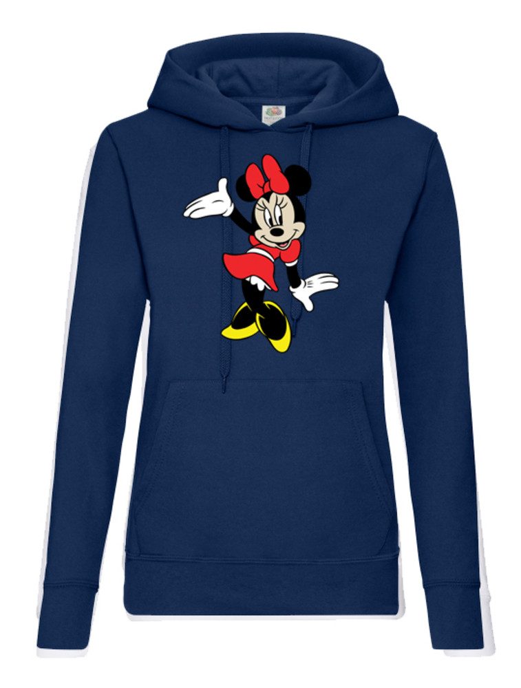 Blondie & Brownie Hoodie Damen Hoodie Tanzende Minnie Maus Retro Cartoon Print Freizeitlook (Einzelstück, Einzelartikel) Mausballett Vintage Streetwear Edition