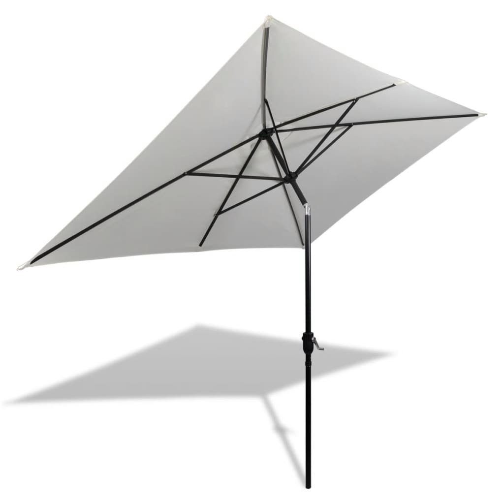 Sonnenschirm Ampelschirm 200 x 300 cm mit Kurbel, UV-Schutz,Rechteckig