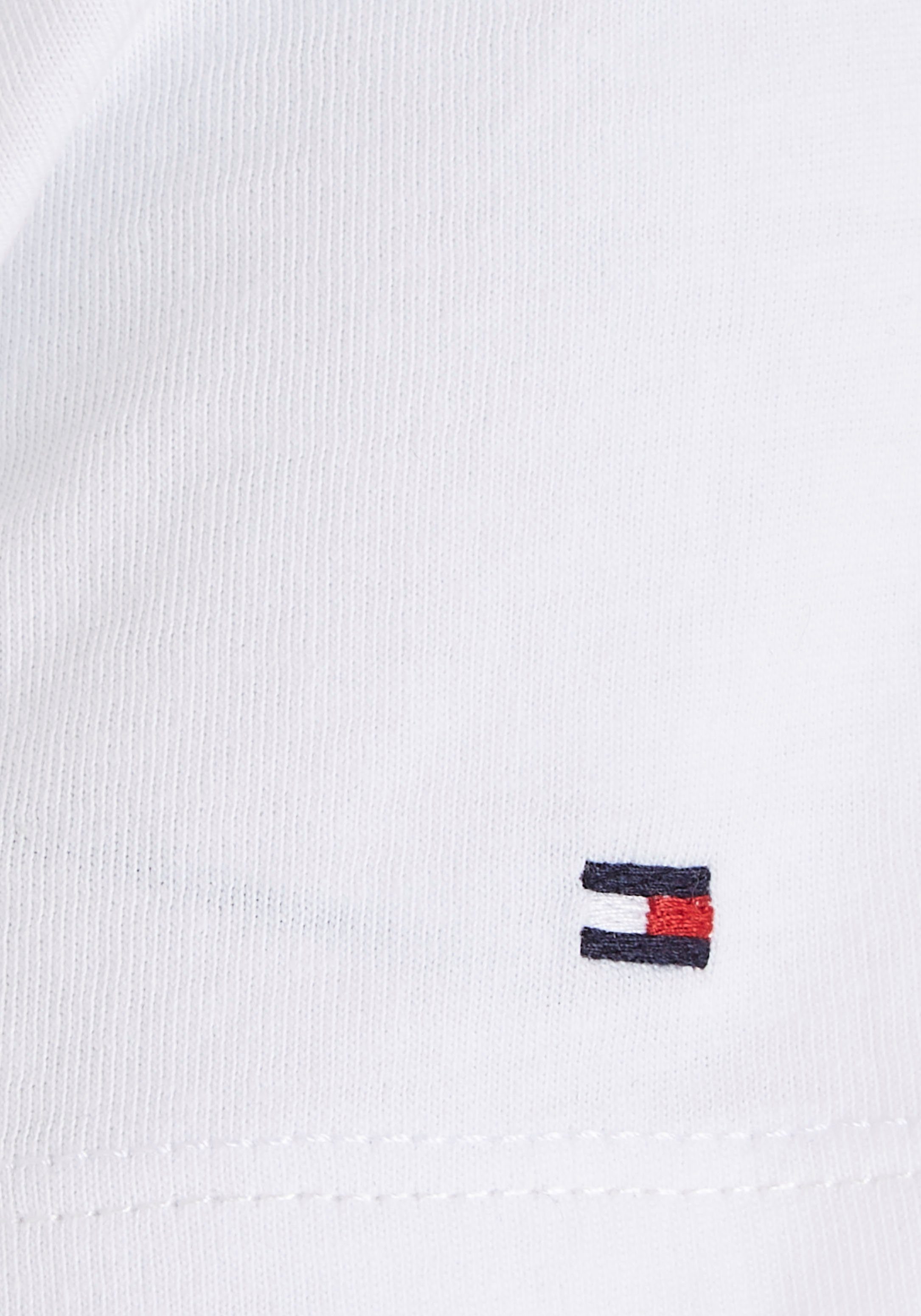 Tommy Hilfiger T-Shirt HILFIGER SCRIPT White S/S Hilfiger TEE mit Logo-Print