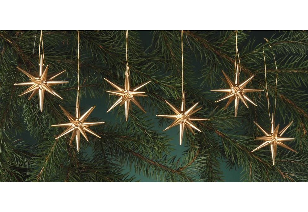 Weihnachtsdeko, Christbaumschmuck Preissler Albin Christbaumschmuck (6-tlg) goldfarben