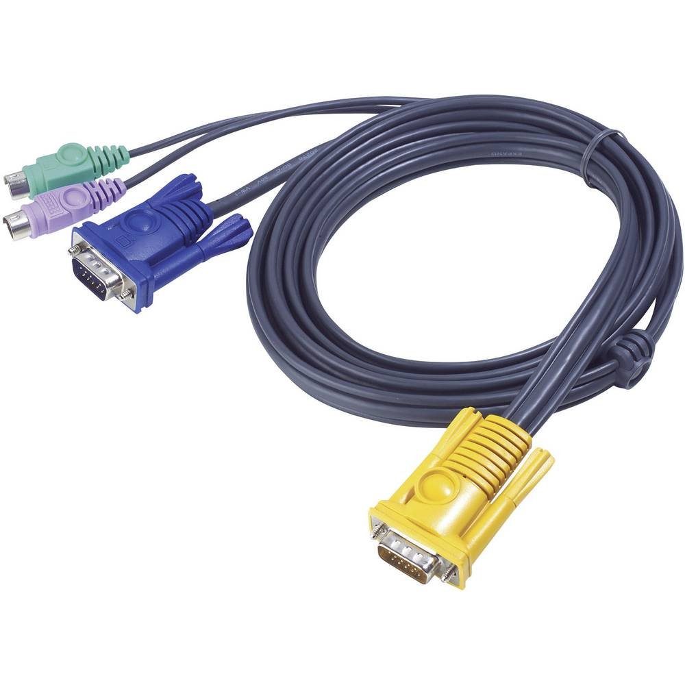 Aten PS/2-KVM-Kabel 3 m Computer-Kabel, (3.00 cm) | Switch