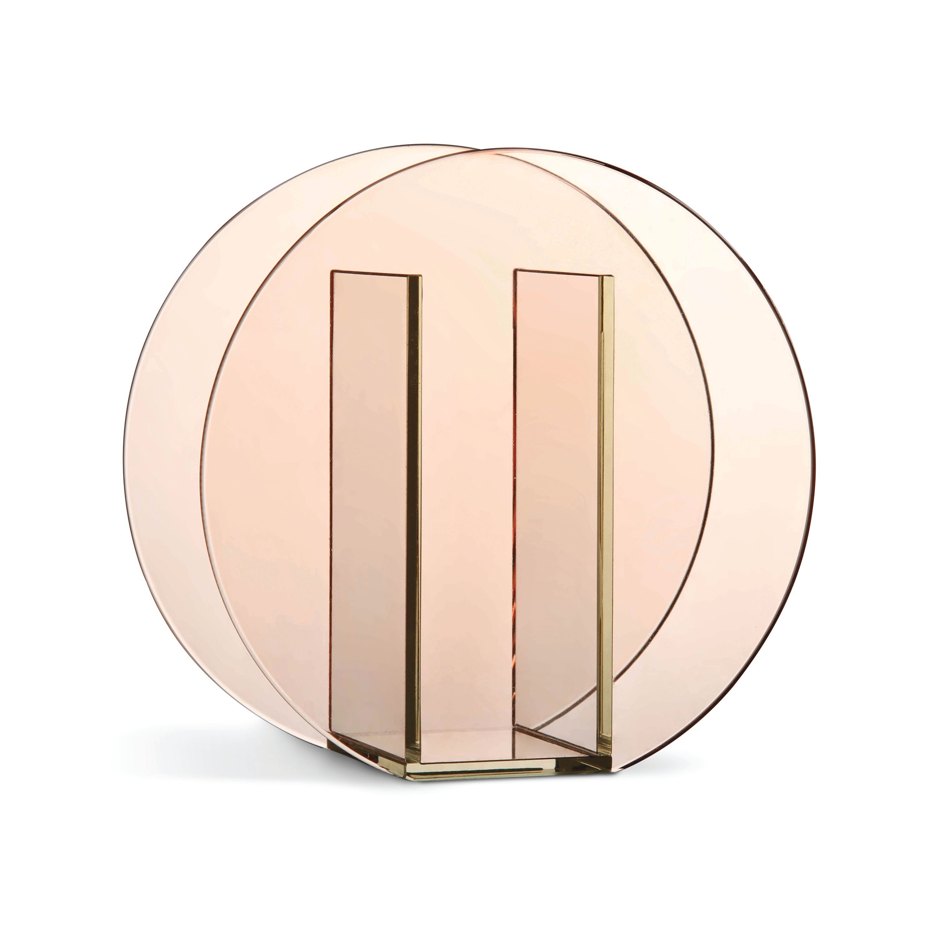&Klevering Dekovase Klevering Vase Circle Pink 17x8x17cm Glas Memphis Stil 1980er