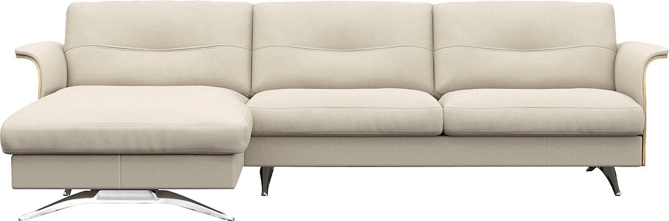 FLEXLUX Ecksofa Glow, super bequem durch hochwertigem Sitzaufbau mit Federkern, L-Form, Modernes skandinavisches Design