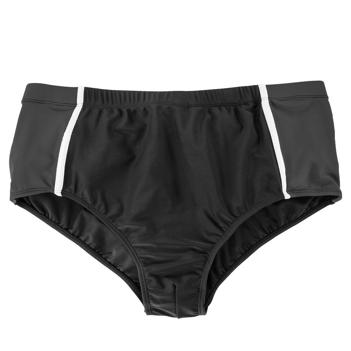 ABRAXAS Badehose Übergröße Badehose schwarz-grau Abraxas günstig online kaufen