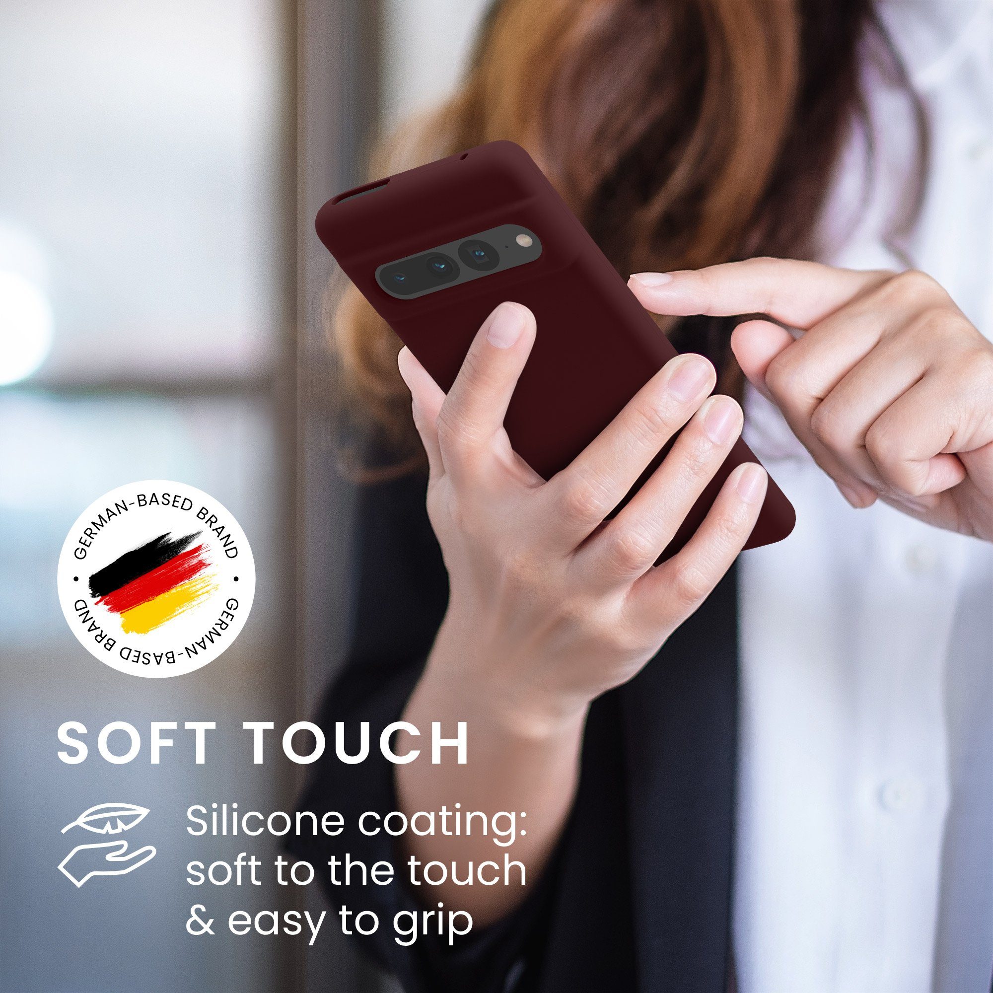 kwmobile Handyhülle Hülle für Google Pixel 7 Pro, Hülle Silikon gummiert - Handyhülle - Handy Case Cover – Bild 4 von 5