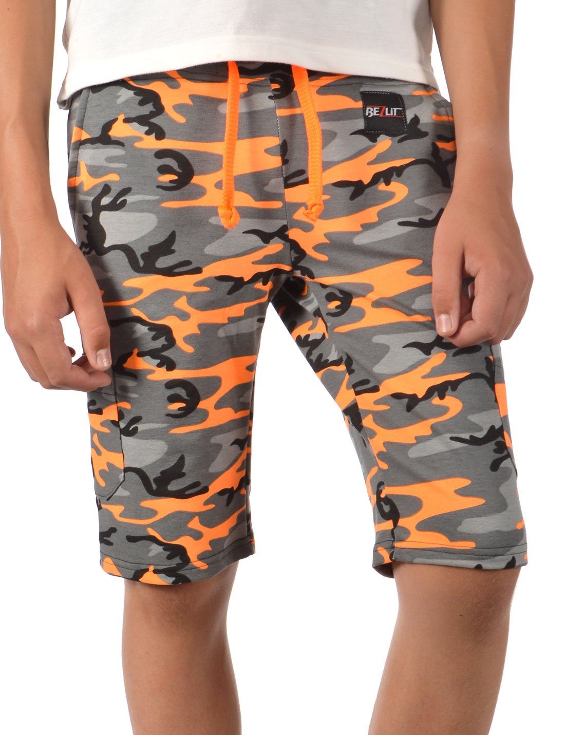 Kids Boys Shorts Fleece Camouflage Chino Short Knee Length Half Pant Age 3-13 Yr