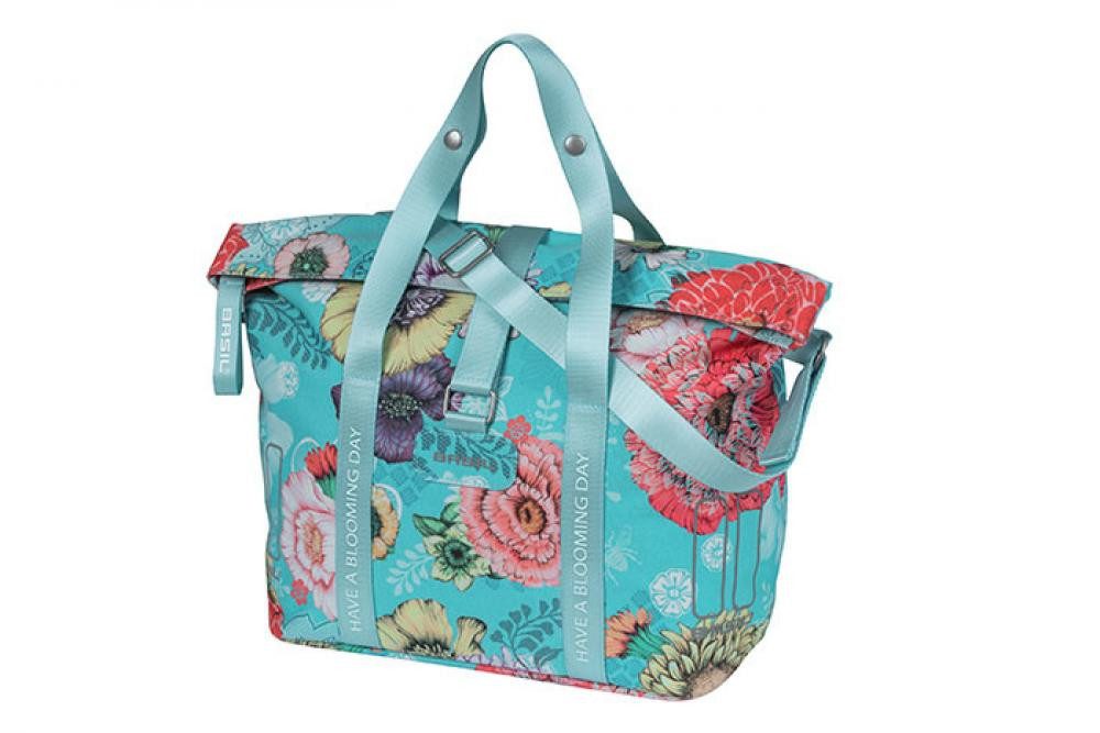 Basil Fahrradtasche Basil Bloom Field Schultertasche Sky Blue - 11 Liter Fahrradtasche für