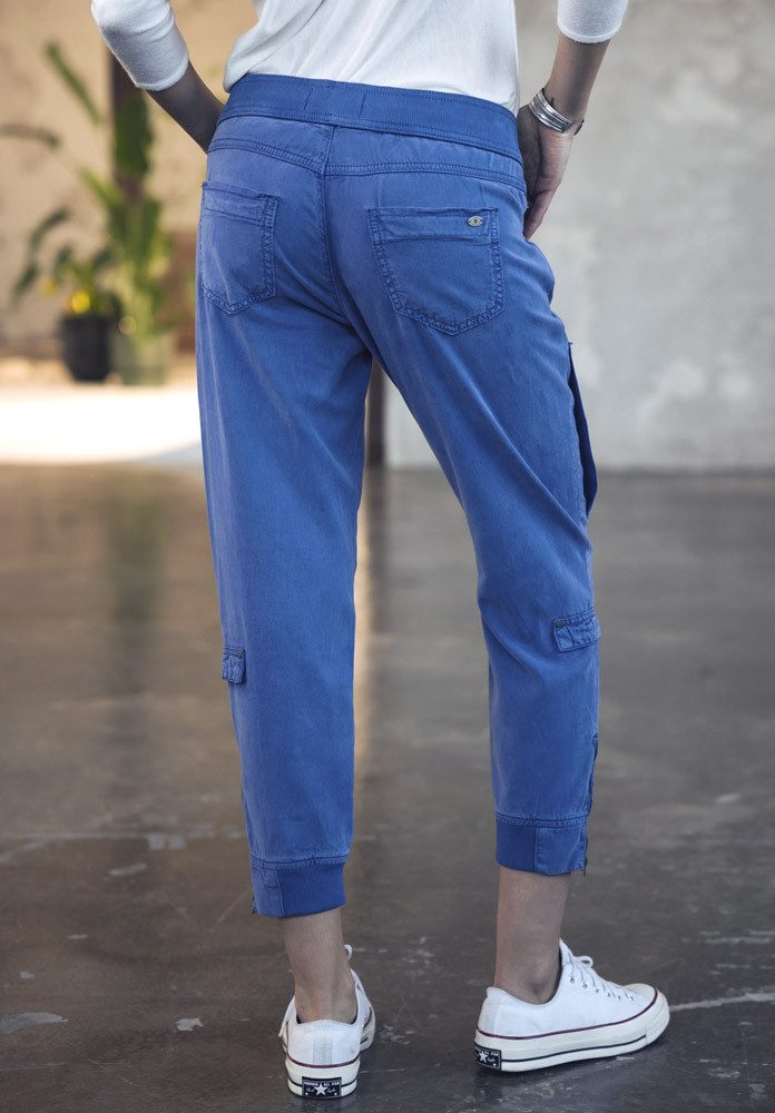Freeman T. Porter Cargohose Celine Jazz surf the web Elastikbund mit Tunnelzug