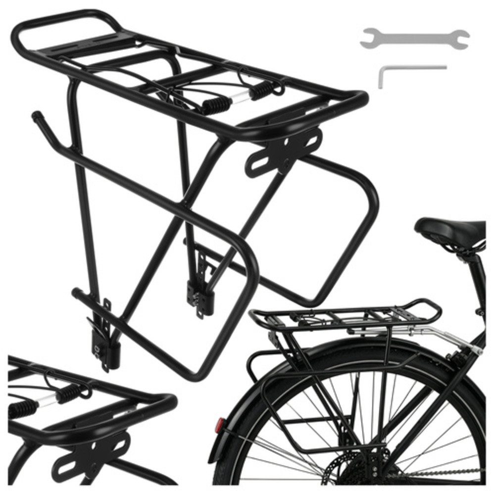 Trizand Fahrrad-Gepäckträger Fahrradträger Gepäckträger (Spar-Set, bis 25 kg), Universell passend für fast alle gängigen Fahrradgrößen