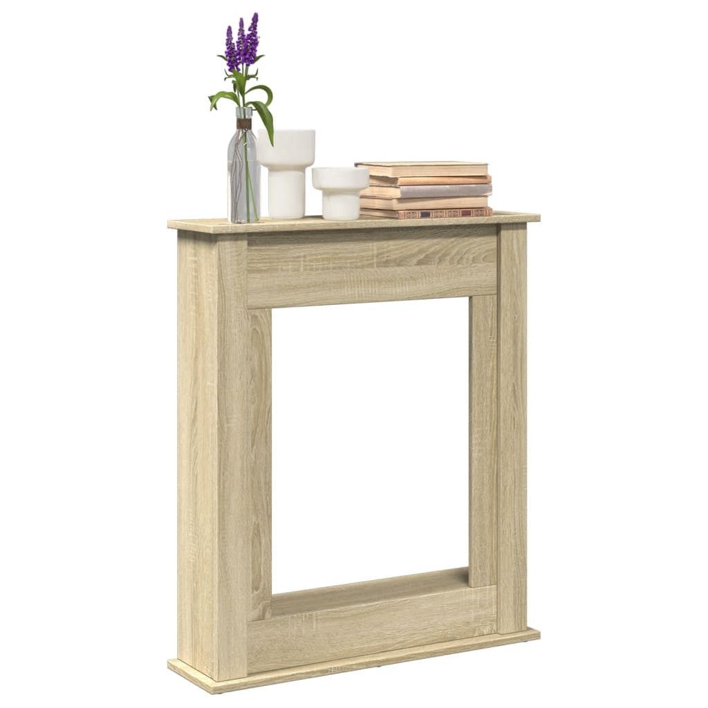 vidaXL Dekokamin, Kaminumrandung Sonoma-Eiche 75x20x87,5 cm Holzwerkstoff