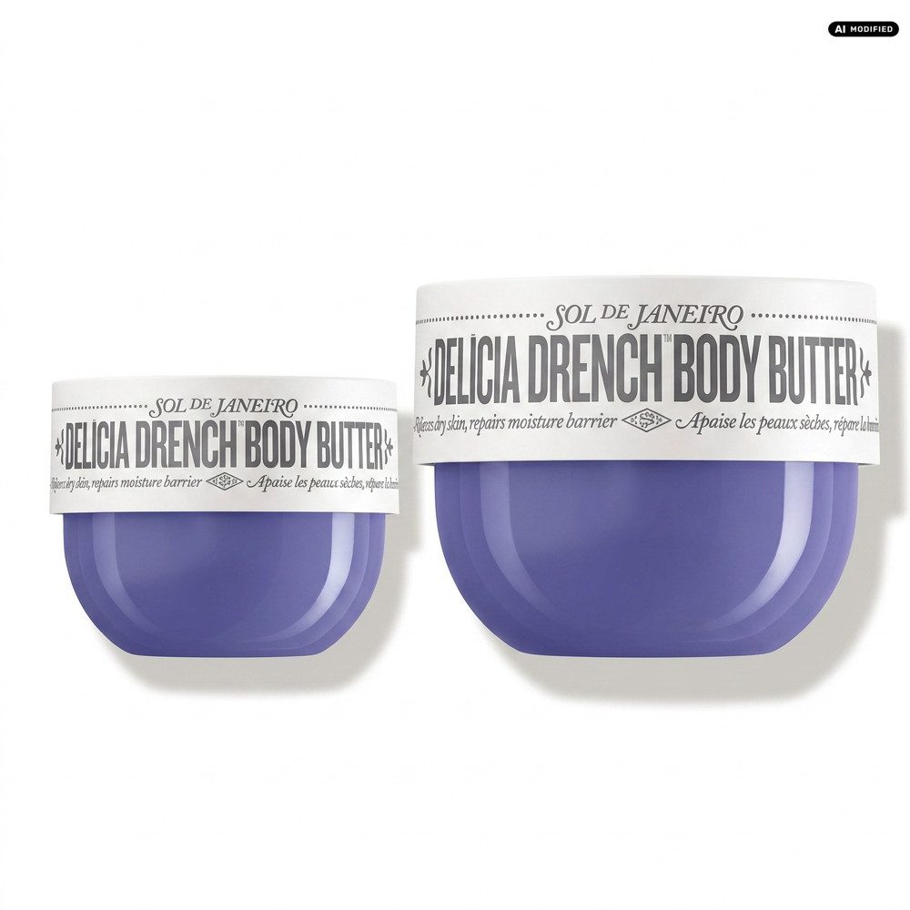 Sol de Janeiro Körpercreme Sol de Janeiro Delícia Drench Body Butter Pflege Duo, Reisegröße und Fullsize für intensive Körperpflege kombiniert