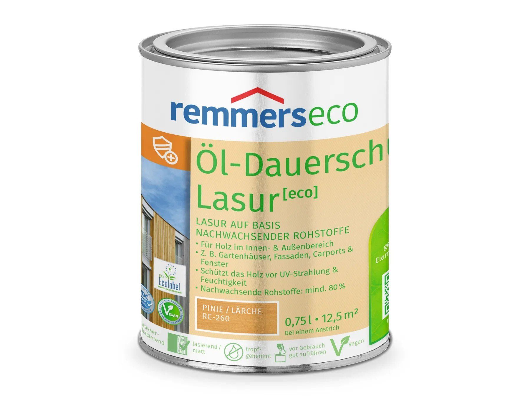 Remmers Holzschutzlasur Öl-Dauerschutz-Lasur [eco] pinie/lärche (RC-260)