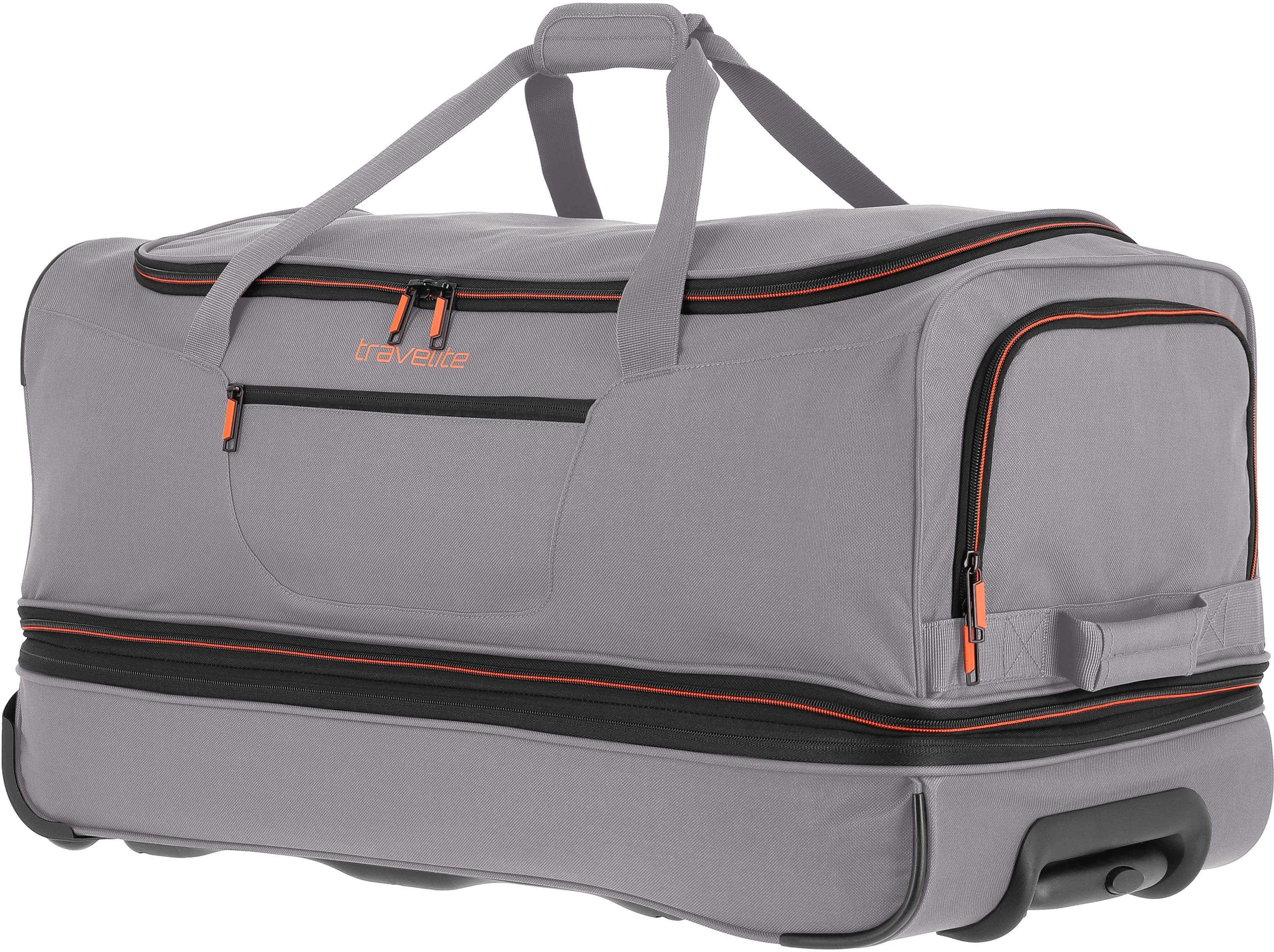 travelite Reisetasche BASICS, verschiedene Größen und Farben, Duffle Bag Reisegepäck Sporttasche Reisebag mit Trolleyfunktion