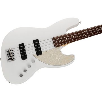 Fender E-Bass, E-Bässe, 4-Saiter E-Bässe, Made in Japan Elemental Jazz Bass HH RW Nimbus White - E-Bass