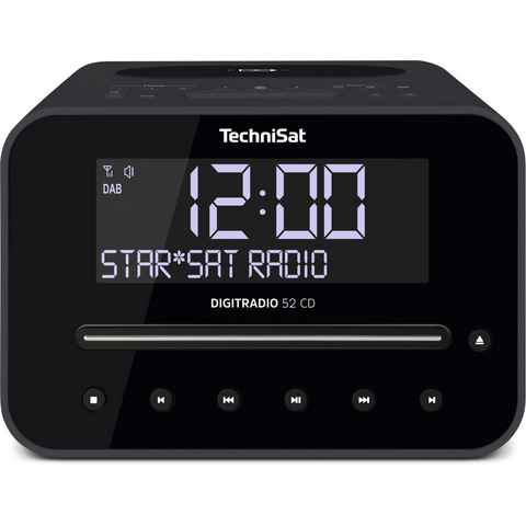 TechniSat Radiowecker DIGITRADIO 52 CD DAB+/UKW, CD-Player, Bluetooth, Wireless Charging
