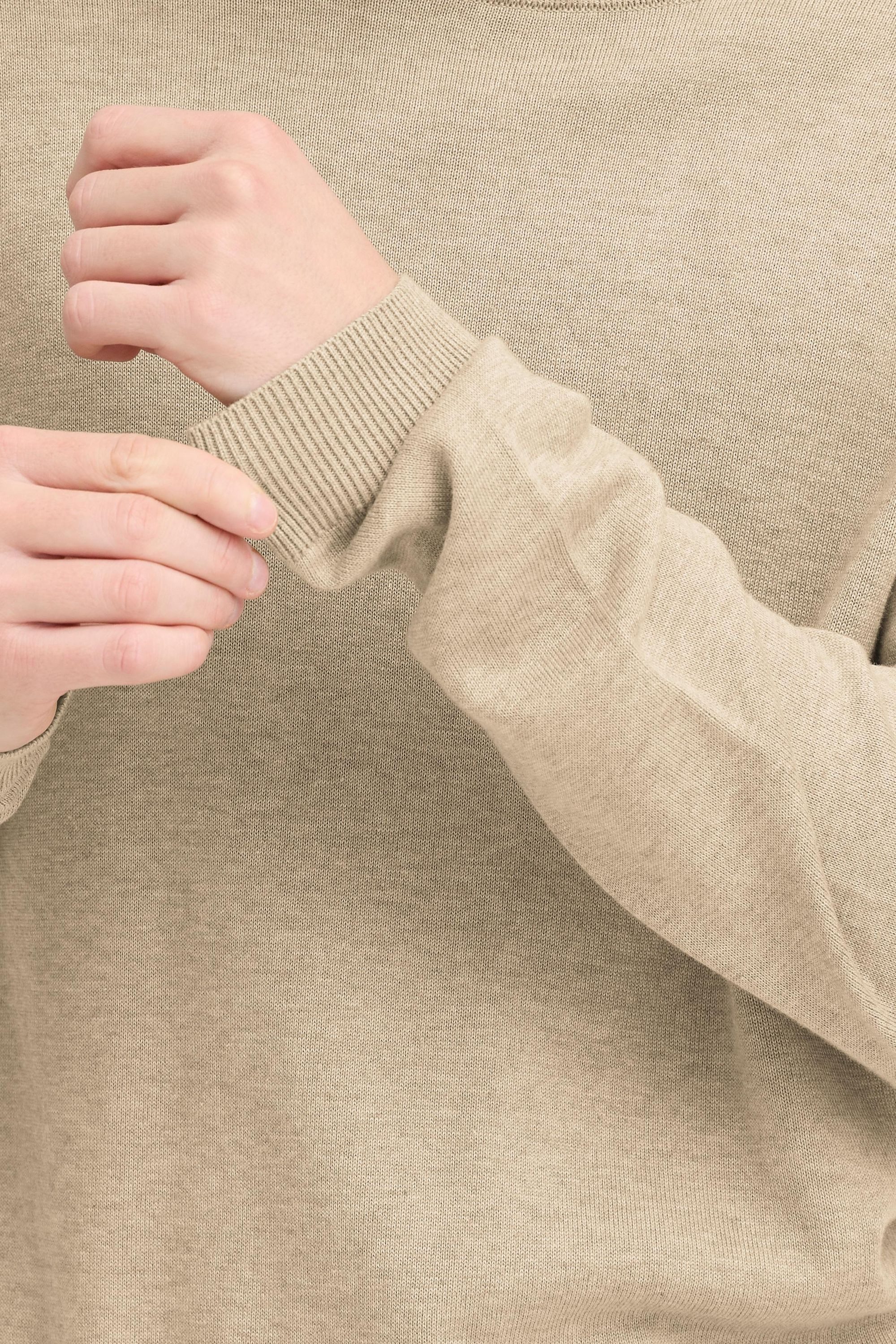 Casual Friday Strickpullover CFBells Basic Rundhals Pullover