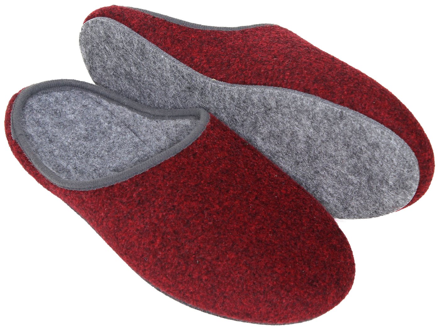 Pantoffelmann Filz Pantoffel Herren Damen Hauspantoffel Filzpantoffel Hausschuhe Pantoffel (1 Paar) Filzpantoffeln, Gästepantoffel besonders leicht