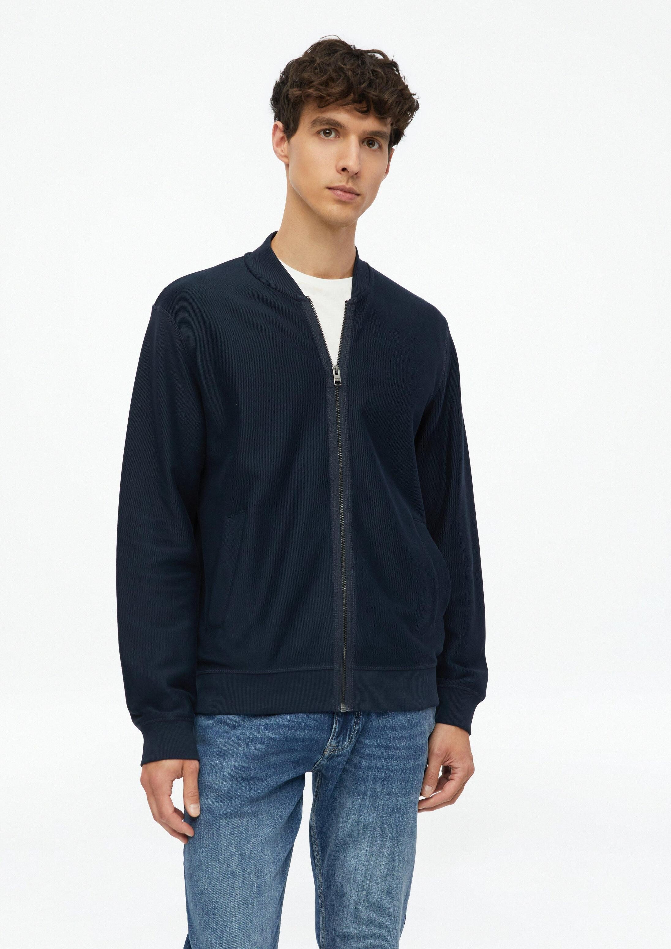 s.Oliver Sweatjacke Sweatshirt Jacke Sweat-Blouson aus Twill-Jersey