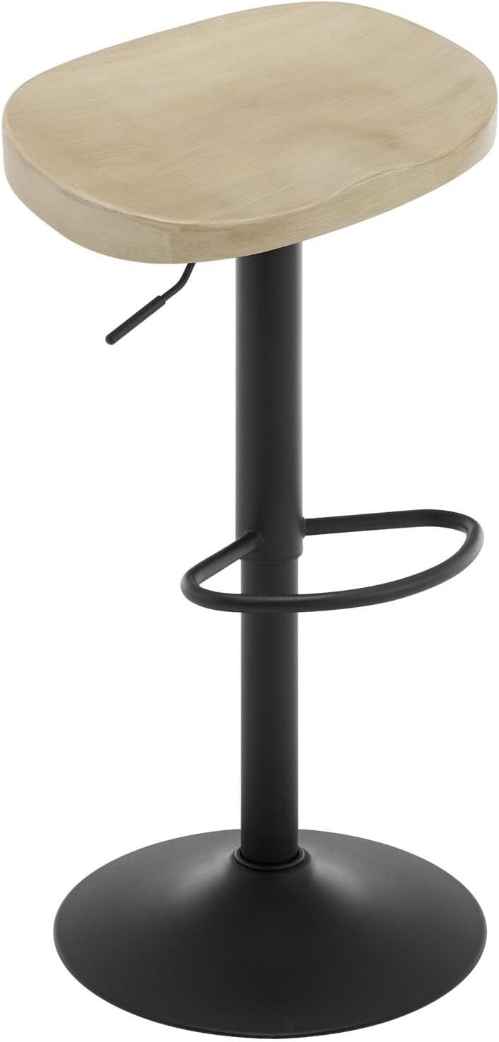 Woltu Barhocker (1 St), einzeln, mit Sattelsitz Fußstütze, aus Massivholz M günstig online kaufen