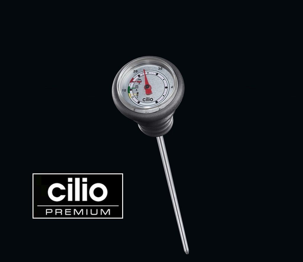 Cilio Weinthermometer Cilio - Weinthermometer Meßbereich 0-50°C schwarz 281101