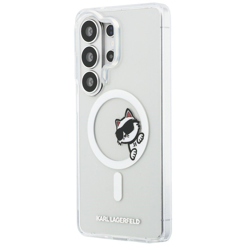 KARL LAGERFELD Handyhülle Galaxy S26 Ultra transparent MagSafe Katze Choupette Logo 6,9 Zoll, Kantenschutz