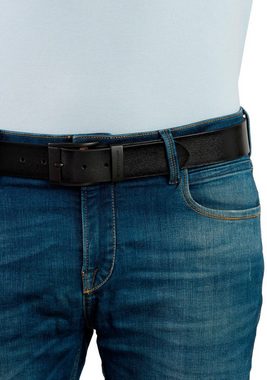 TOM TAILOR Ledergürtel TTTHOMAS 4 cm breiter Herrengürtel, Must-Have zu Jeans und Casual Look