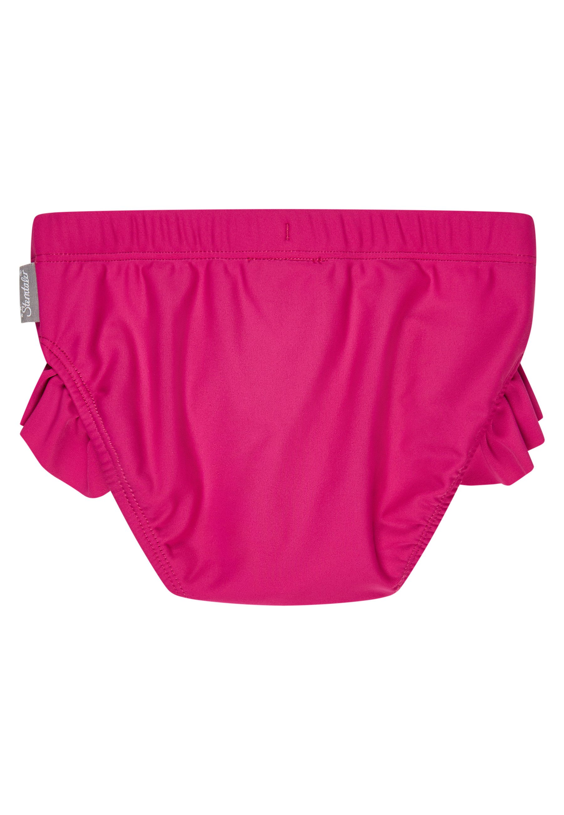 Sterntaler® Badehose UV-Schutz 50+ Badehose Einhorn (1-St) Badehose mit Einhornprint, Volants & Kordel, Windeleinsatz bis 86/92