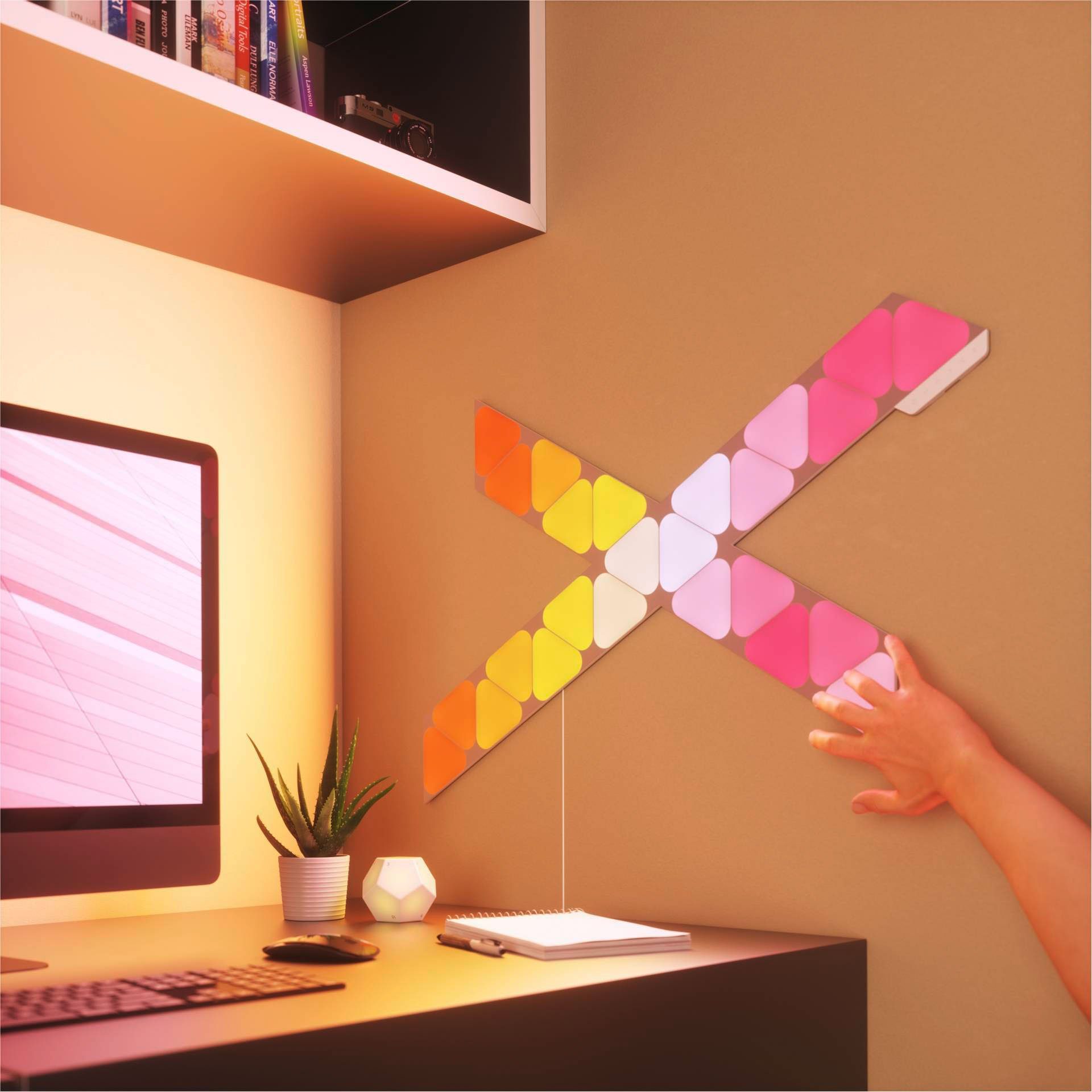 nanoleaf LED Panel Triangles, fest Farbwechsler Dimmfunktion, LED integriert