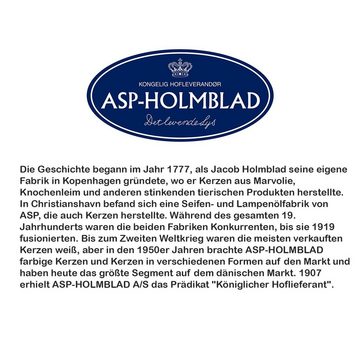 ASP-Holmblad Stumpenkerze 12er Pack ASP Stumpenkerzen, 100% Stearin, Ø 6,6 x H 18 cm, weiß (12-tlg)