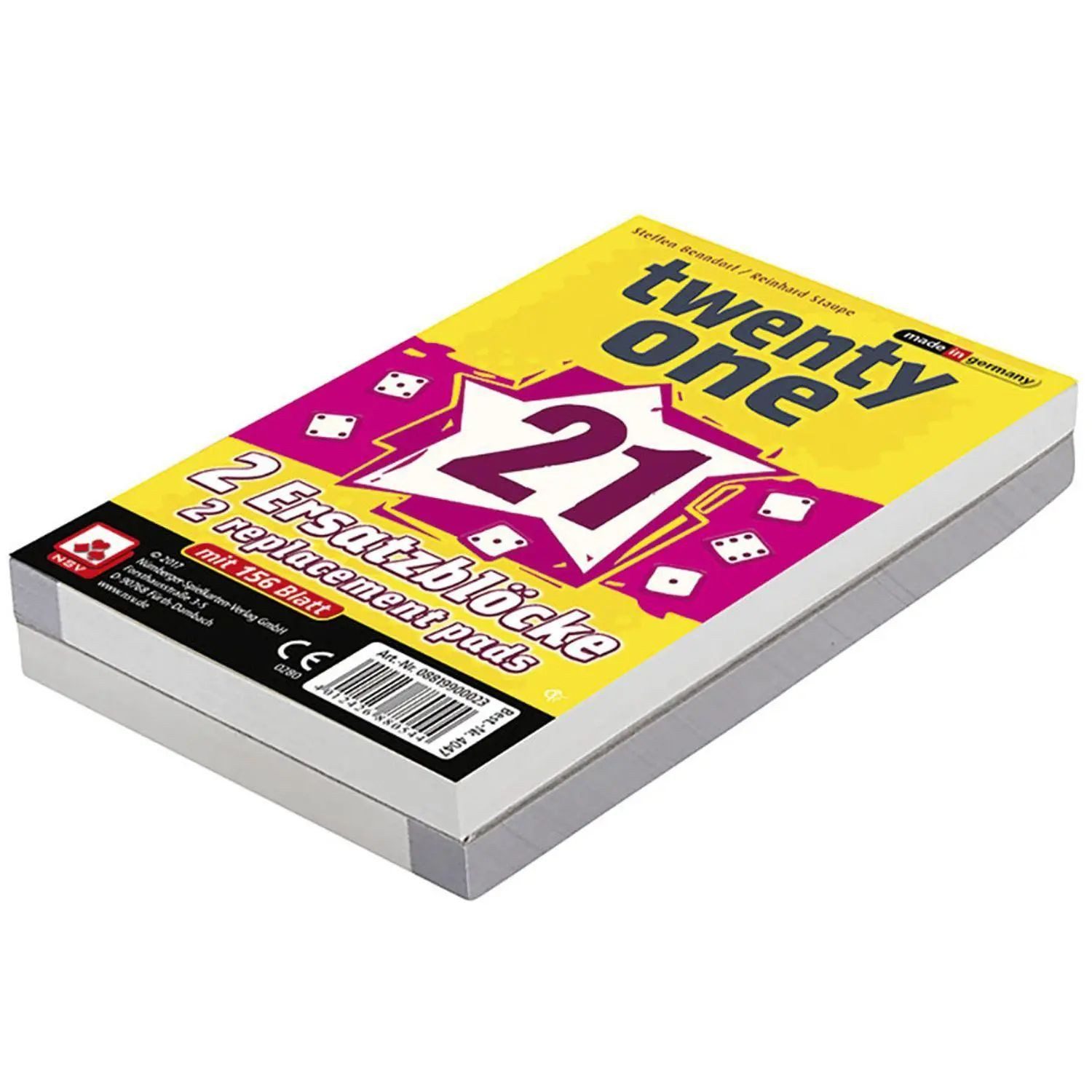 Cartamundi Spiel Twenty One - Ersatzblöcke