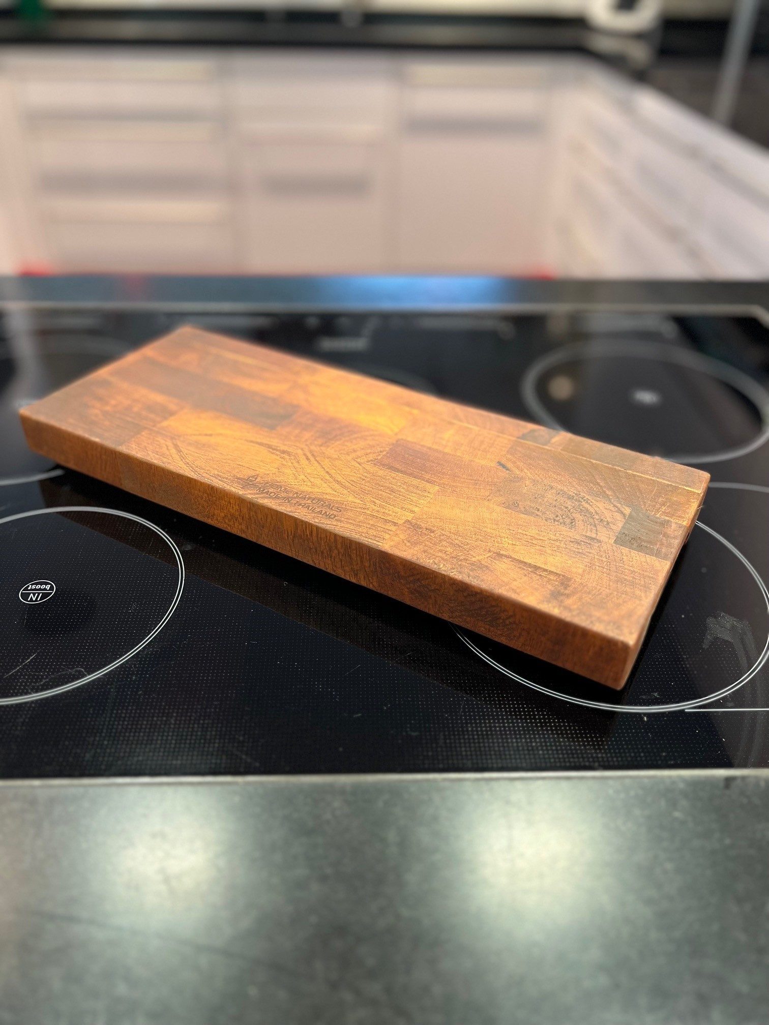 Steelboxx Schneidebrett Schneidebrett Servierbrett Stirnholz / Hirnholz Hackblock 39x16cm, Schwere Qualität Mango Stirnholz geölt, (1, 1-St), Edles Schneid- und Hackbrett in rechteckiger Ausführung