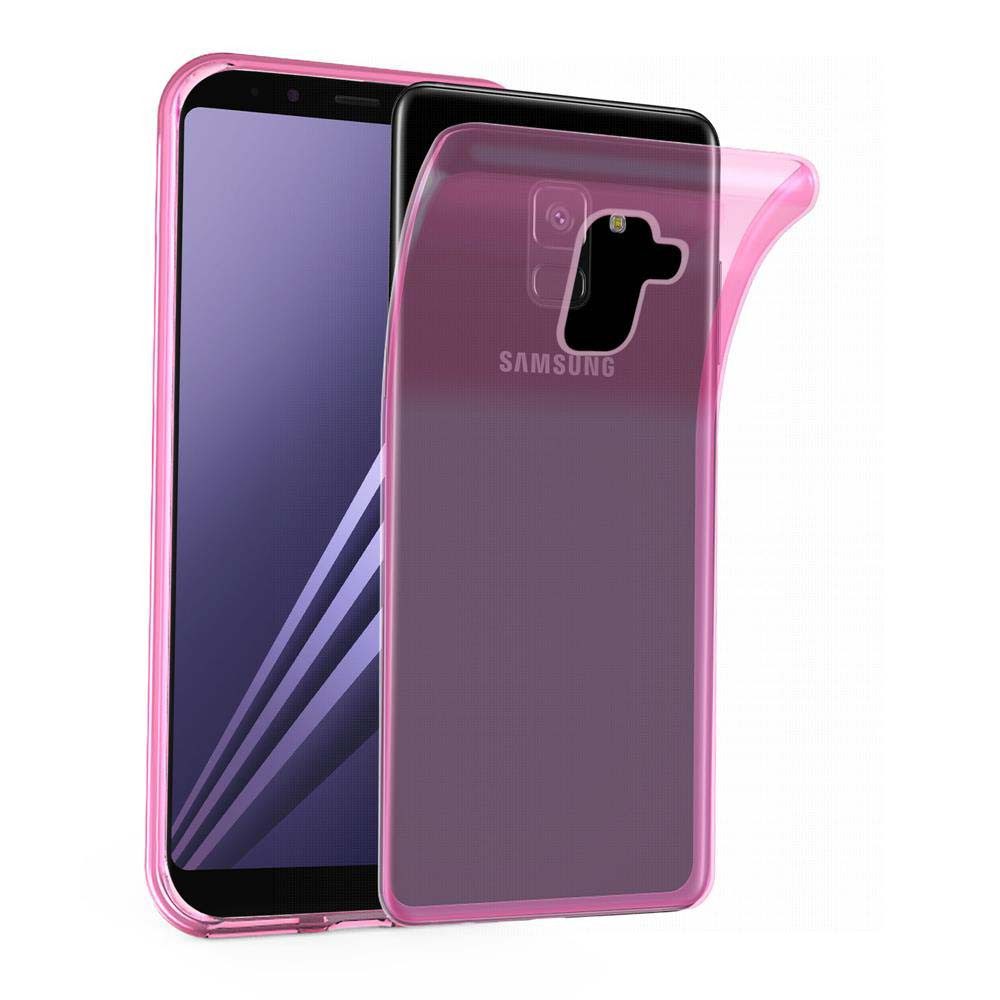 Cadorabo Handyhülle für Samsung Galaxy A8 2018 Hülle Samsung Galaxy A8 2018, Hülle TPU Silikon Handy Schutzhülle Slim Transparent Case Cover