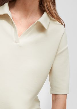 Comma Shirttop T-Shirt mit Polokragen