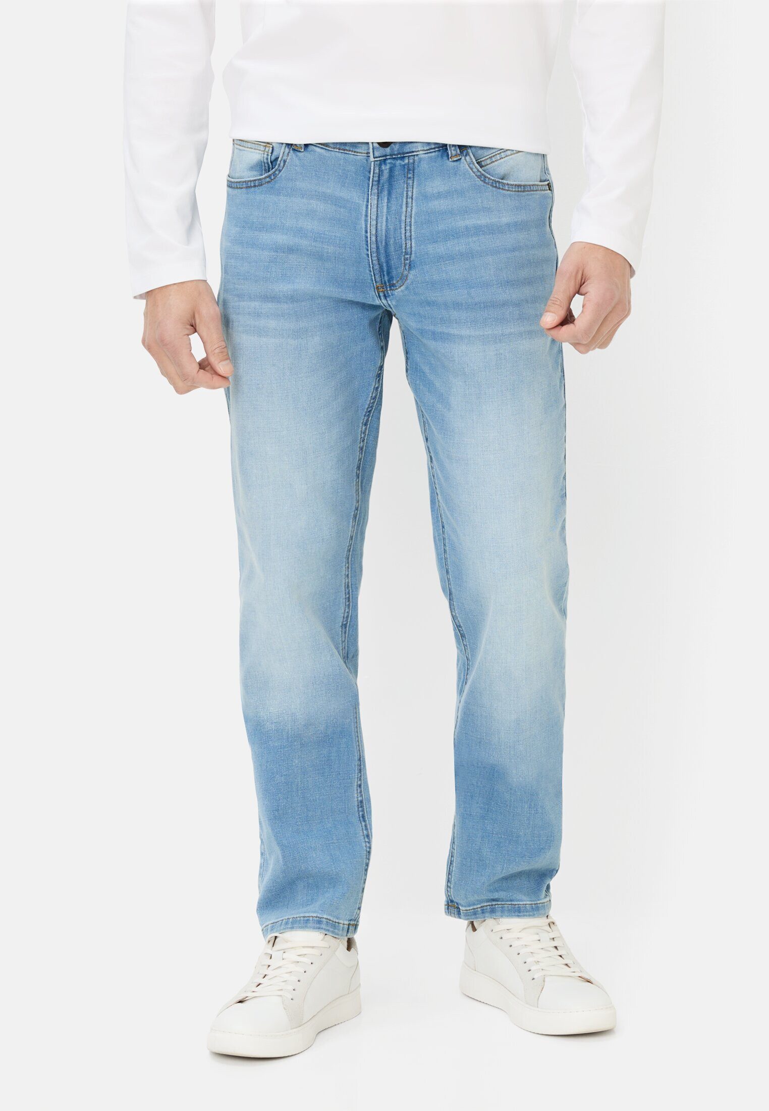 camel active Regular-fit-Jeans mit kühlendem Effekt Baumwolle (Web)