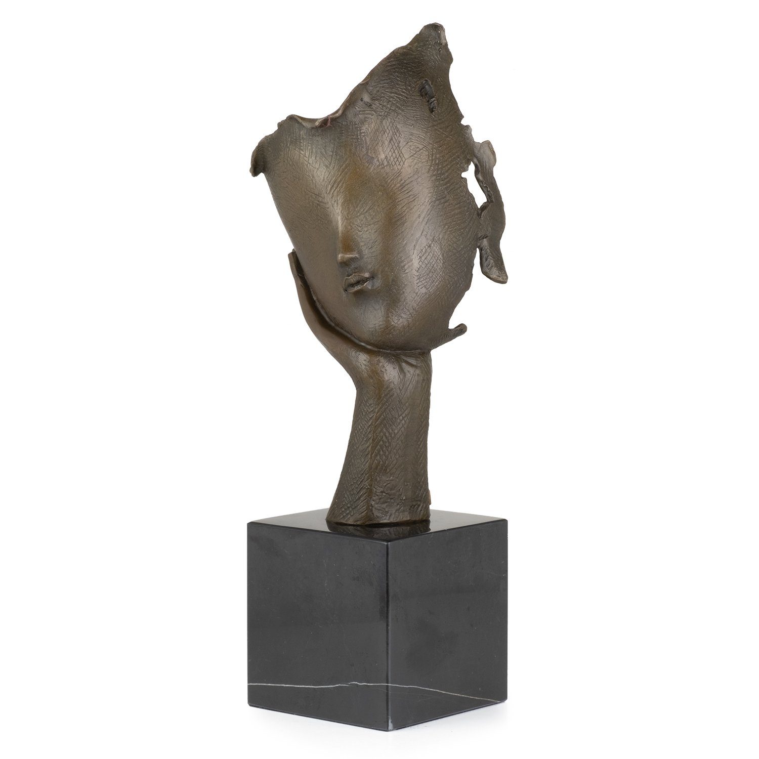 Moritz Skulptur Bronzefigur Abstraktes Figuren Statue Skulpturen Gesicht nachdenklich, Antik-Stil