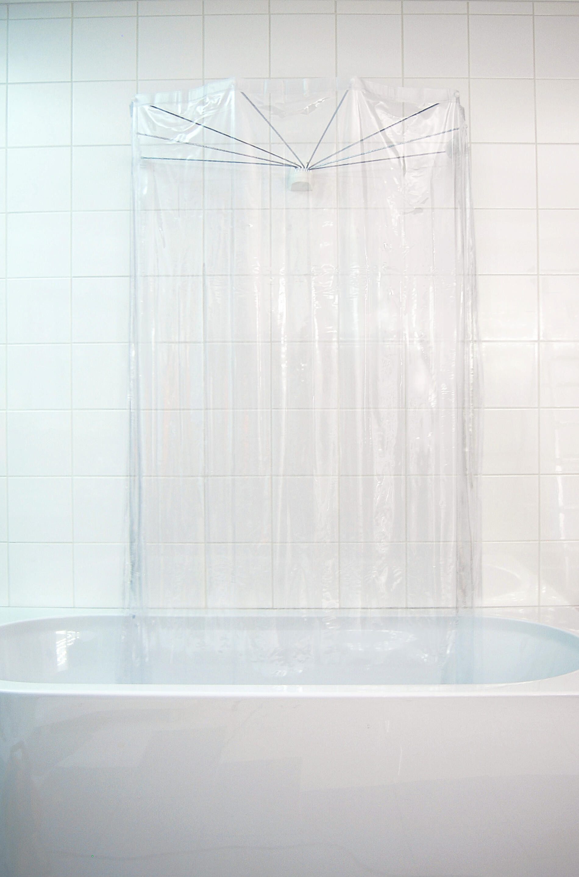 Ridder Duschvorhangstange Duschfaltkabine Ombrella Brillant transparent 170 cmtransparent, ABS (Acrylnitril-Butadien-Styrol), PA (Polyacryl), PP (Polypropylen), – Bild 3 von 4
