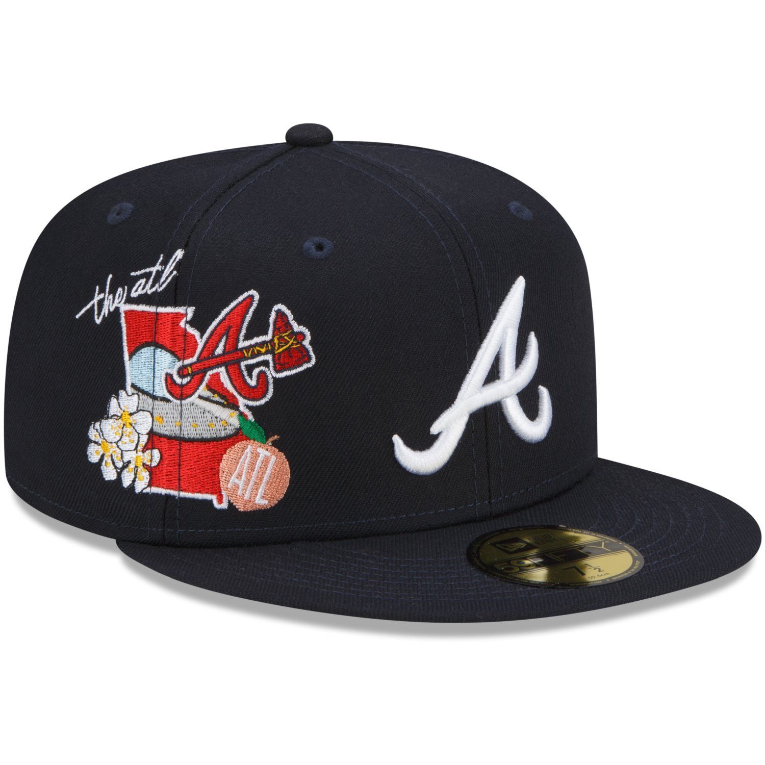 New Era Fitted Cap 59Fifty CITY CLUSTER Atlanta Braves