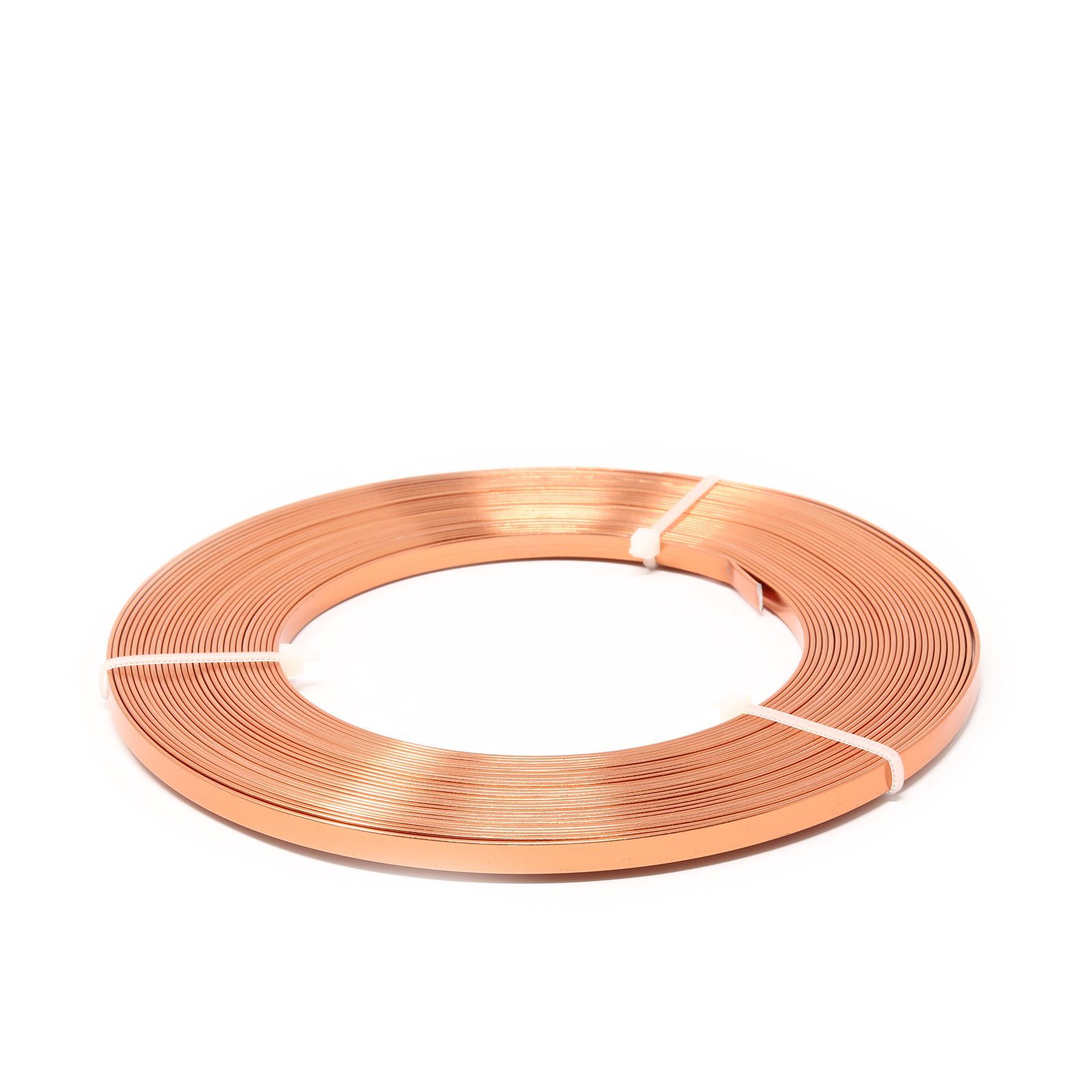 Draht Aluminium Flachdraht orange - 16 - 5,00 mm 1,00 mm 10 m 130 g