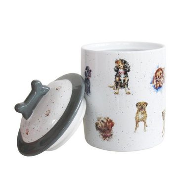 Wrendale Futterbehälter Wrendale Designs Keramik Hunde-Leckerli Dose - ca. 1 Liter, Keramik, (Stück)