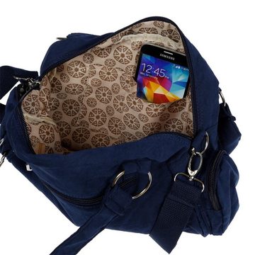 Christian Wippermann Henkeltasche Damenhandtasche Schultertasche Tasche Umhängetasche (1-tlg), Canvas Shopper Crossover Bag