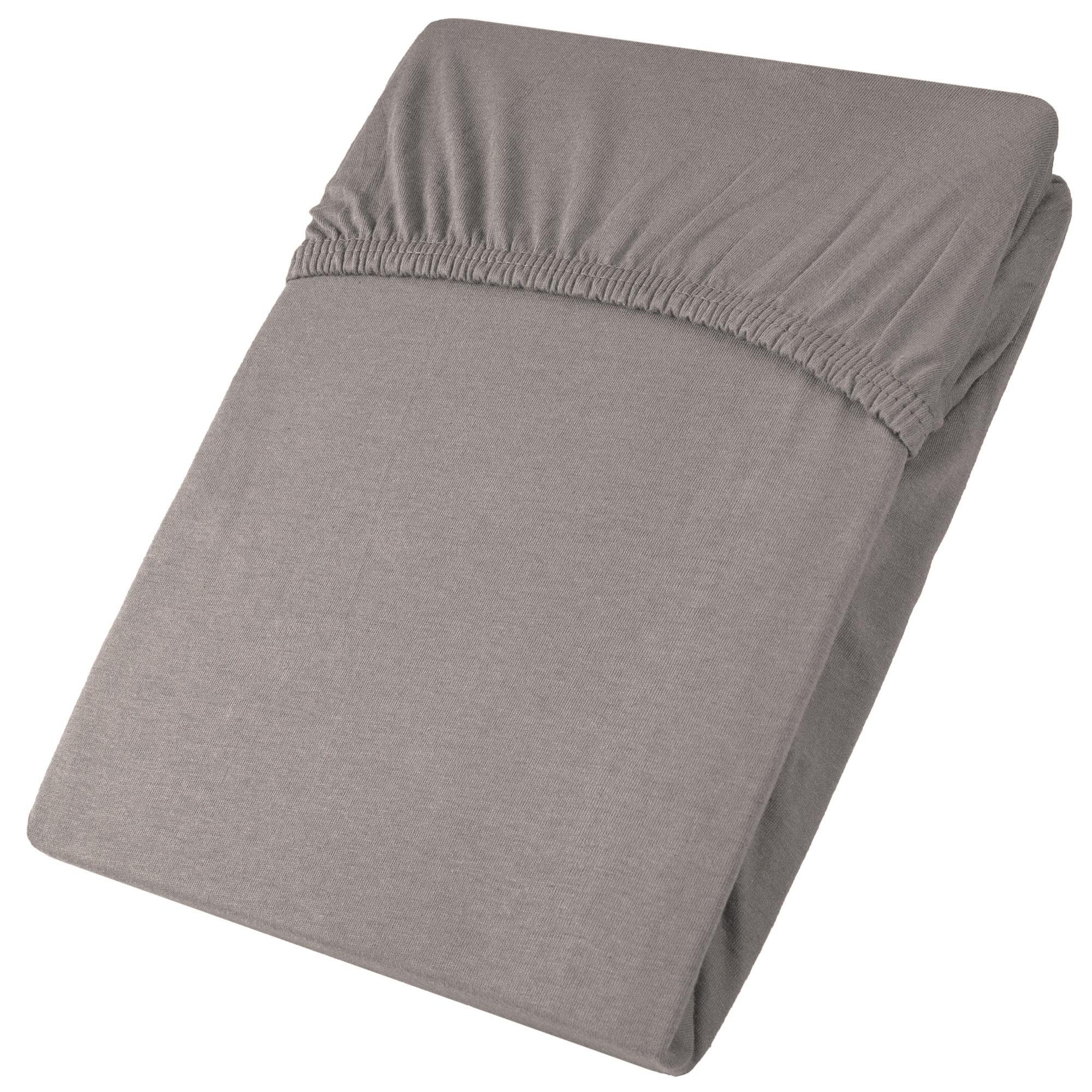 aqua-textil Spannbettlaken Viana Spannbetttuch Jersey 90x200-100x200cm günstig online kaufen