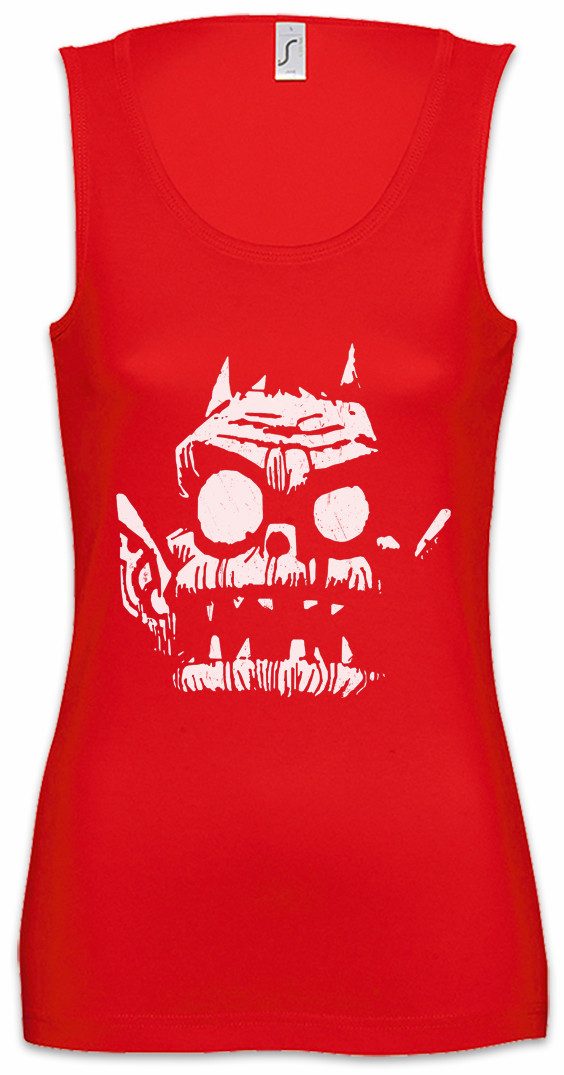 Urban Backwoods Tanktop Gorilla Goblin Ärmelloses Damen T-Shirt Logo Sign Music Indie Electro Electronic Logo Symbol Sign