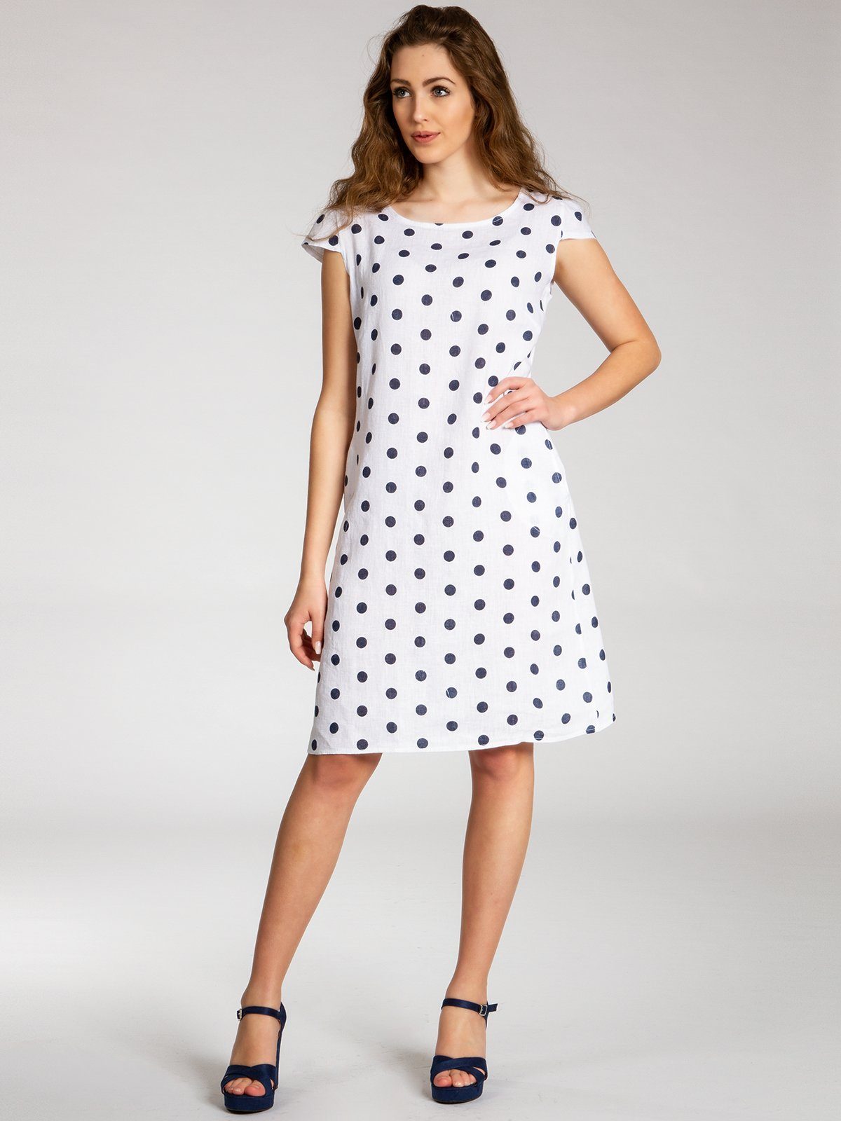 Caspar Sommerkleid SKL024 knielanges Damen Sommer günstig online kaufen